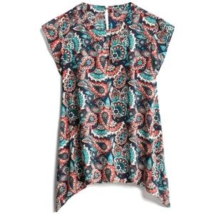 Market & Spruce Neomi Keyhole Detail Blouse